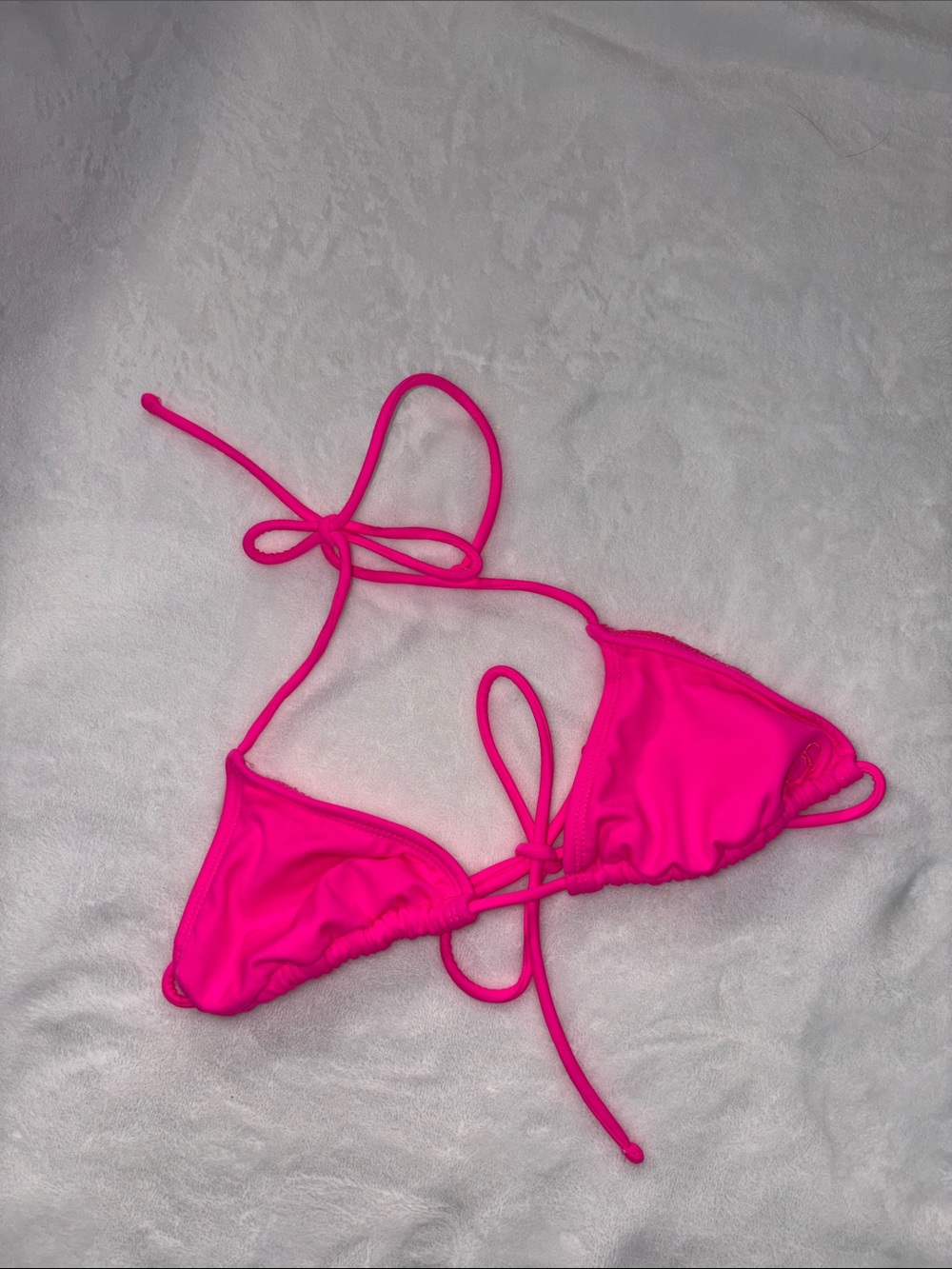 OP Ocean Pacific Bright Pink Bikini Swim Top - Size S (3-5)